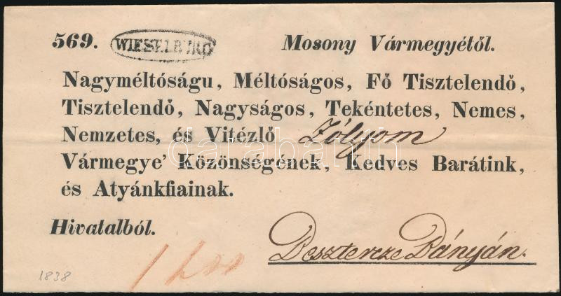 Lot 120 - Hungary philately and postal history hungary - prephilatelic covers -  Darabanth Co Ltd Major Auction of stamps, postcards and other collectibles #26 