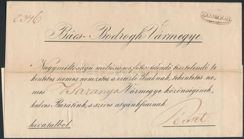Lot 169 - Hungary philately and postal history hungary - prephilatelic covers -  Darabanth Co Ltd Major Auction of stamps, postcards and other collectibles #26 