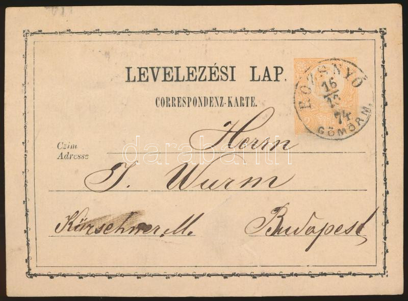 Lot 531 - Hungary Hungarian covers at a very low starting price -  Darabanth Co Ltd Stamps, Coins and Postcards Mail Auction #283