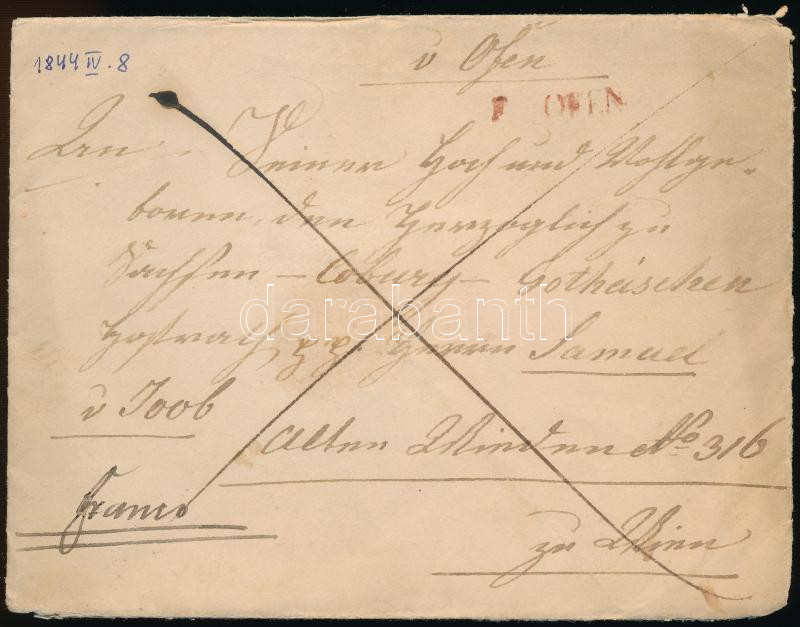 Lot 163 - Hungary philately and postal history hungary - prephilatelic covers -  Darabanth Co Ltd Major Auction of stamps, postcards and other collectibles #26 