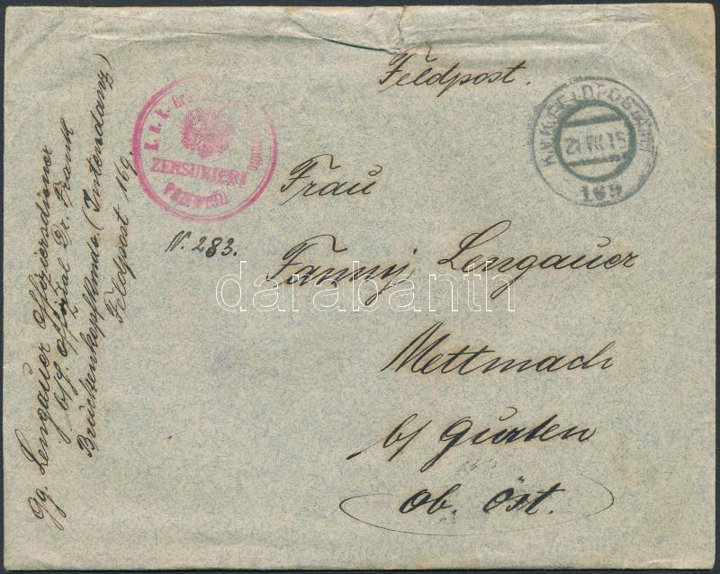 Lot 3433 - Hungary philately and postal history hungary - austro-hungarian fieldpost w.w.i. - Darabanth Co Ltd Stamps, Coins and Postcards Mail Auction #283 Lot 3433 - Hungary philately and postal history hungary - austro-hungarian fieldpost w.w.i. - Darabanth Co Ltd Stamps, Coins and Postcards Mail Auction #283