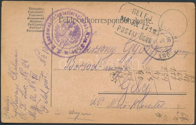 Lot 3435 - Hungary philately and postal history hungary - austro-hungarian fieldpost w.w.i. - Darabanth Co Ltd Stamps, Coins and Postcards Mail Auction #283 Lot 3435 - Hungary philately and postal history hungary - austro-hungarian fieldpost w.w.i. - Darabanth Co Ltd Stamps, Coins and Postcards Mail Auction #283