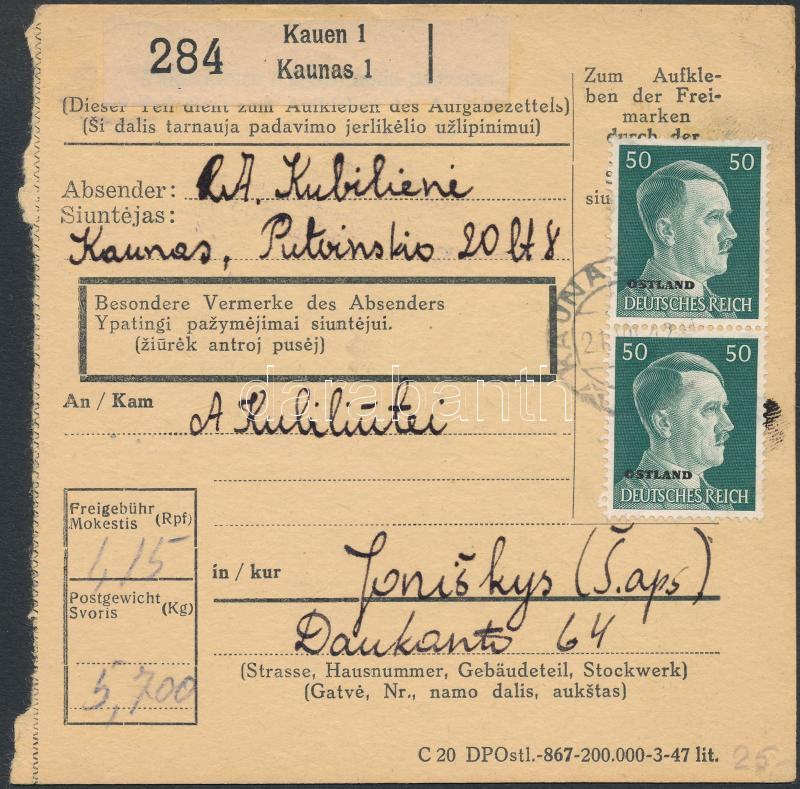 Lot 6359 - german world war ii occupations Worldwide philately and postal history - German Occupation WWII -  Darabanth Co Ltd Major Auction of stamps, postcards and other collectibles #26 