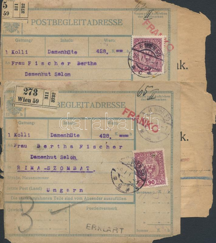 Lot 6189 - Austria Philately and postal history world - Austria - Darabanth Co Ltd Stamps, Coins and Postcards Mail Auction #284 Lot 6189 - Austria Philately and postal history world - Austria - Darabanth Co Ltd Stamps, Coins and Postcards Mail Auction #284