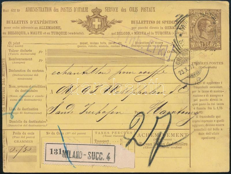 Lot 7456 - Italy philately and postal history world - italy - Darabanth Co Ltd Stamps, Coins and Postcards Mail Auction #284 Lot 7456 - Italy philately and postal history world - italy - Darabanth Co Ltd Stamps, Coins and Postcards Mail Auction #284
