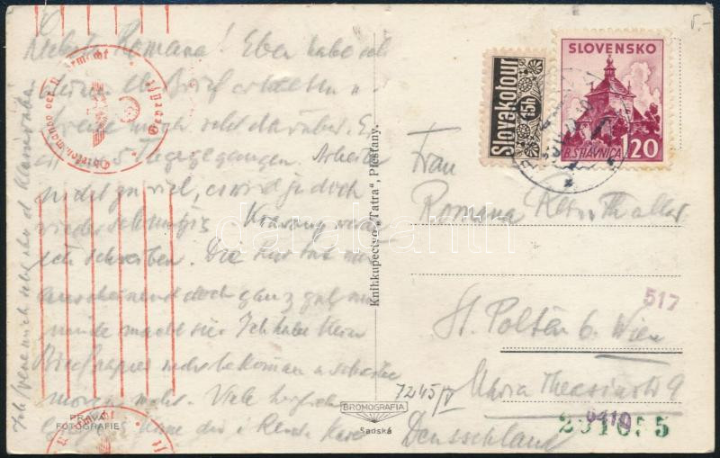 Lot 7798 - slovakia philately and postal history world - slovakia -  Darabanth Co Ltd Stamps, Coins and Postcards Mail Auction #284