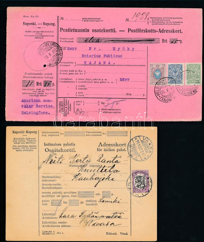 Lot 6588 - finland philately and postal history world - finland -  Darabanth Co Ltd Stamps, Coins and Postcards Mail Auction #284