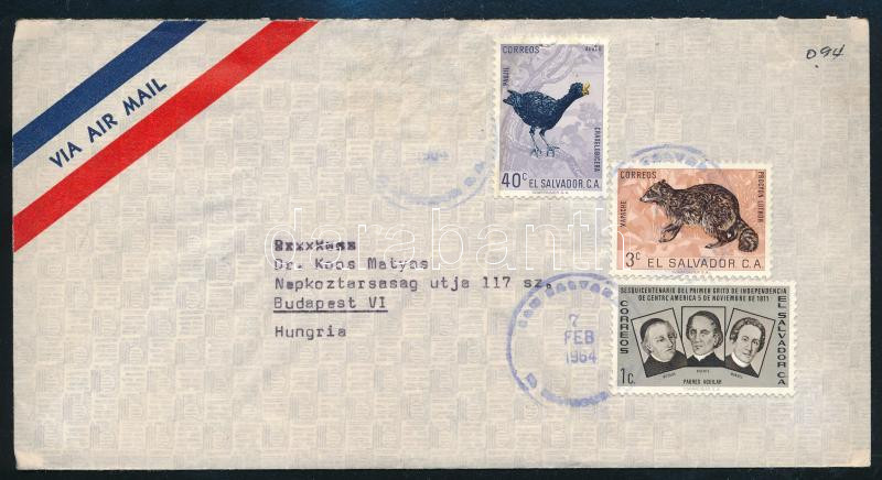 Lot 7258 - el salvador Single covers from all over the world - El Salvador -  Darabanth Co Ltd Major Auction of stamps, postcards and other collectibles #26 