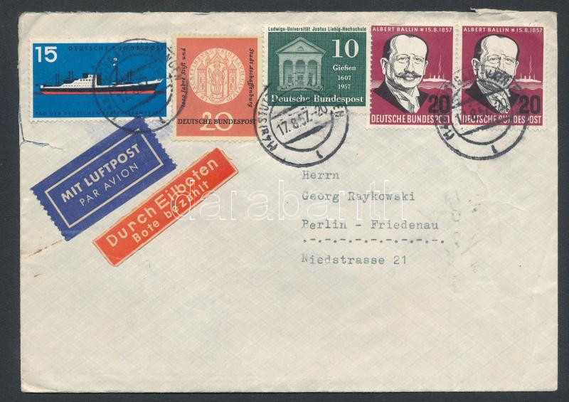 Lot 7721 - FRG Single covers from all over the world - FRG - Darabanth Co Ltd Major Auction of stamps, postcards and other collectibles #26 Lot 7721 - FRG Single covers from all over the world - FRG - Darabanth Co Ltd Major Auction of stamps, postcards and other collectibles #26