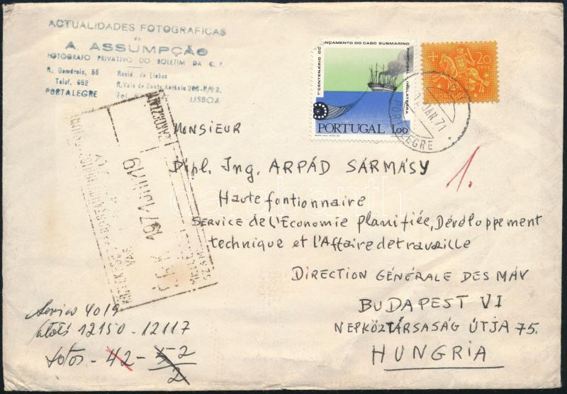 Lot 7856 - Portugal Single covers from all over the world - Portugal - Darabanth Co Ltd Major Auction of stamps, postcards and other collectibles #26 Lot 7856 - Portugal Single covers from all over the world - Portugal - Darabanth Co Ltd Major Auction of stamps, postcards and other collectibles #26