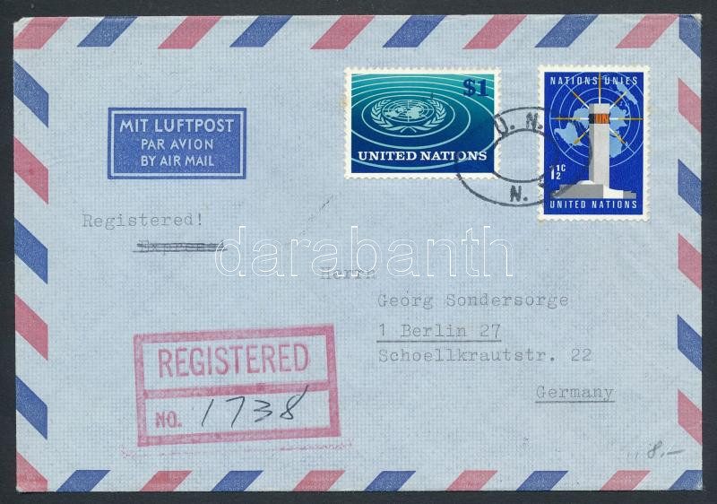 Lot 6894 - United Nations (UN) - New York Single covers from all over the world - United Nations (UN) - New York -  Darabanth Co Ltd Major Auction of stamps, postcards and other collectibles #26 