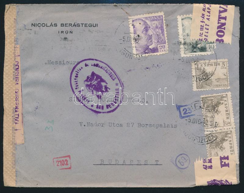 Lot 7940 - Spain Single covers from all over the world - Spain - Darabanth Co Ltd Major Auction of stamps, postcards and other collectibles #26 Lot 7940 - Spain Single covers from all over the world - Spain - Darabanth Co Ltd Major Auction of stamps, postcards and other collectibles #26