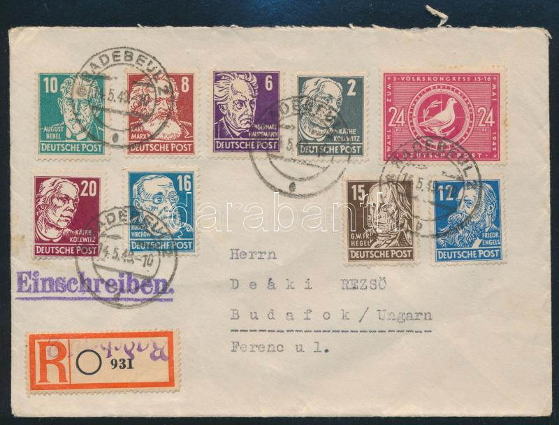 Lot 7695 - germany - soviet zone Single covers from all over the world - Germany - Soviet zone - Darabanth Co Ltd Major Auction of stamps, postcards and other collectibles #26 Lot 7695 - germany - soviet zone Single covers from all over the world - Germany - Soviet zone - Darabanth Co Ltd Major Auction of stamps, postcards and other collectibles #26