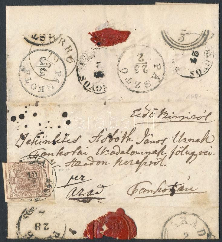 Lot 753 - Austria / Hungary philately and postal history hungary - the 1850 issue - Darabanth Co Ltd Major Auction of stamps, postcards and other collectibles #26 Lot 753 - Austria / Hungary philately and postal history hungary - the 1850 issue - Darabanth Co Ltd Major Auction of stamps, postcards and other collectibles #26