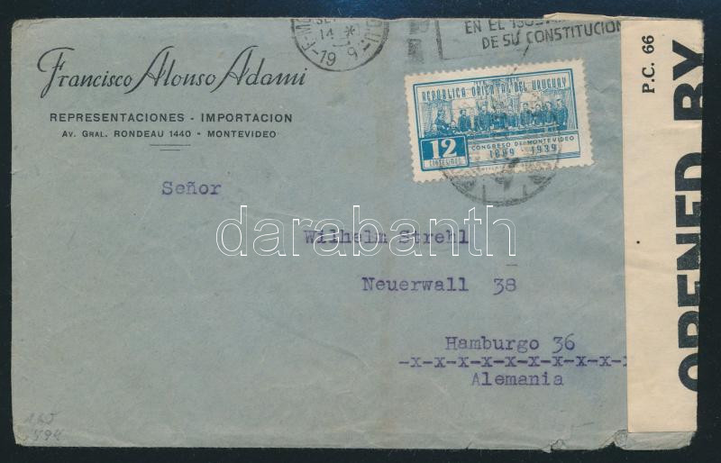 Lot 8058 - Uruguay Single covers from all over the world - Uruguay -  Darabanth Co Ltd Major Auction of stamps, postcards and other collectibles #26 