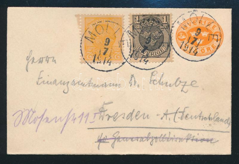 Lot 7970 - Sweden Single covers from all over the world - Sweden - Darabanth Co Ltd Major Auction of stamps, postcards and other collectibles #26 Lot 7970 - Sweden Single covers from all over the world - Sweden - Darabanth Co Ltd Major Auction of stamps, postcards and other collectibles #26