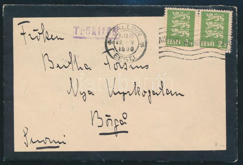Lot 7281 - estonia Single covers from all over the world - Estonia - Darabanth Co Ltd Major Auction of stamps, postcards and other collectibles #26 Lot 7281 - estonia Single covers from all over the world - Estonia - Darabanth Co Ltd Major Auction of stamps, postcards and other collectibles #26