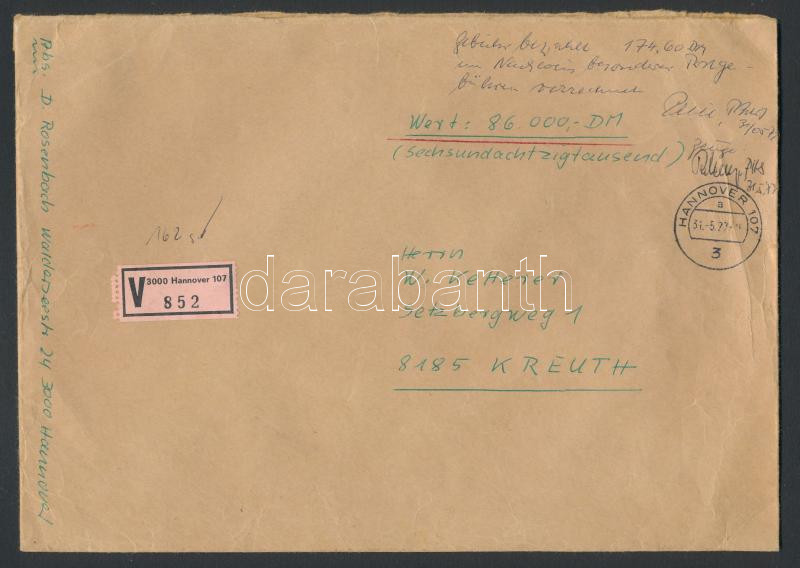 Lot 7726 - FRG Single covers from all over the world - FRG - Darabanth Co Ltd Major Auction of stamps, postcards and other collectibles #26 Lot 7726 - FRG Single covers from all over the world - FRG - Darabanth Co Ltd Major Auction of stamps, postcards and other collectibles #26