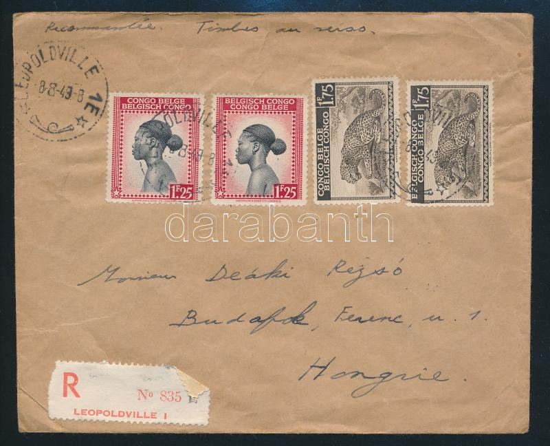 Lot 7147 - belgian congo Single covers from all over the world - Belgian Congo - Darabanth Co Ltd Major Auction of stamps, postcards and other collectibles #26 Lot 7147 - belgian congo Single covers from all over the world - Belgian Congo - Darabanth Co Ltd Major Auction of stamps, postcards and other collectibles #26