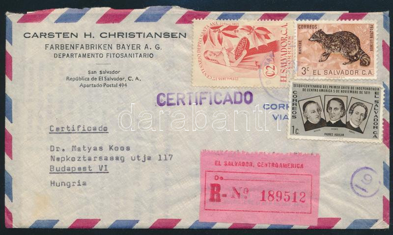 Lot 7257 - el salvador Single covers from all over the world - El Salvador -  Darabanth Co Ltd Major Auction of stamps, postcards and other collectibles #26 