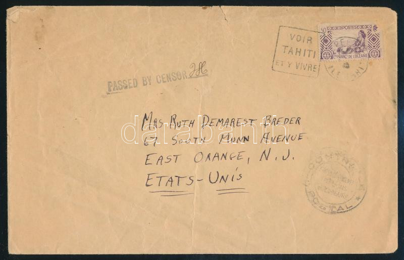Lot 7339 - french oceania Single covers from all over the world - French Oceania - Darabanth Co Ltd Major Auction of stamps, postcards and other collectibles #26 Lot 7339 - french oceania Single covers from all over the world - French Oceania - Darabanth Co Ltd Major Auction of stamps, postcards and other collectibles #26