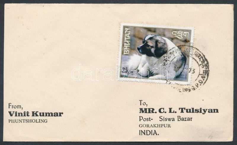 Lot 7165 - bhutan Single covers from all over the world - Bhutan -  Darabanth Co Ltd Major Auction of stamps, postcards and other collectibles #26 