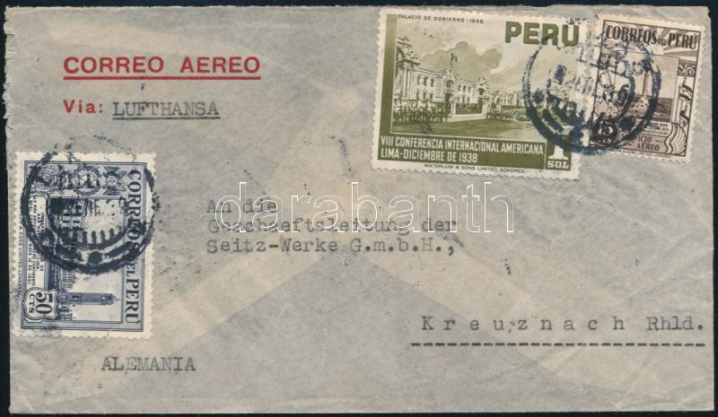 Lot 7843 - Peru Single covers from all over the world - Peru - Darabanth Co Ltd Major Auction of stamps, postcards and other collectibles #26 Lot 7843 - Peru Single covers from all over the world - Peru - Darabanth Co Ltd Major Auction of stamps, postcards and other collectibles #26