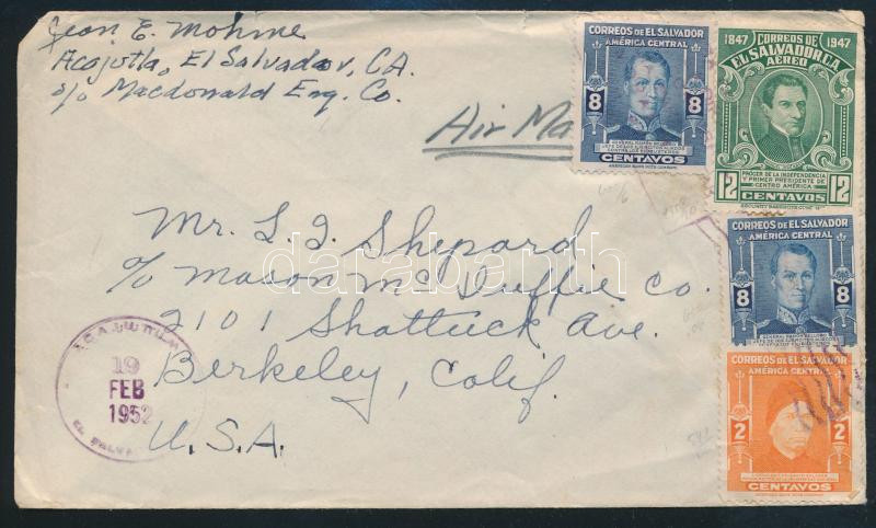 Lot 7256 - el salvador Single covers from all over the world - El Salvador -  Darabanth Co Ltd Major Auction of stamps, postcards and other collectibles #26 
