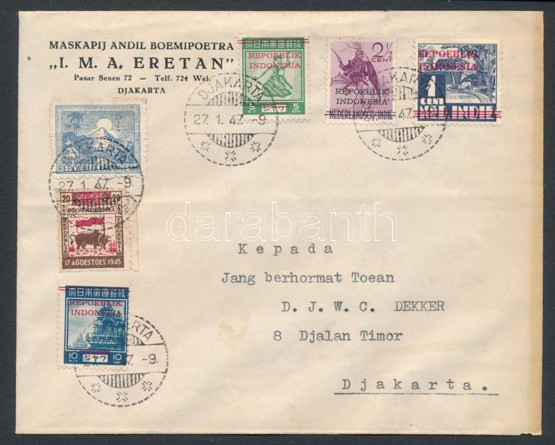 Lot 7394 - indonesia Single covers from all over the world - Indonesia - Darabanth Co Ltd Major Auction of stamps, postcards and other collectibles #26 Lot 7394 - indonesia Single covers from all over the world - Indonesia - Darabanth Co Ltd Major Auction of stamps, postcards and other collectibles #26