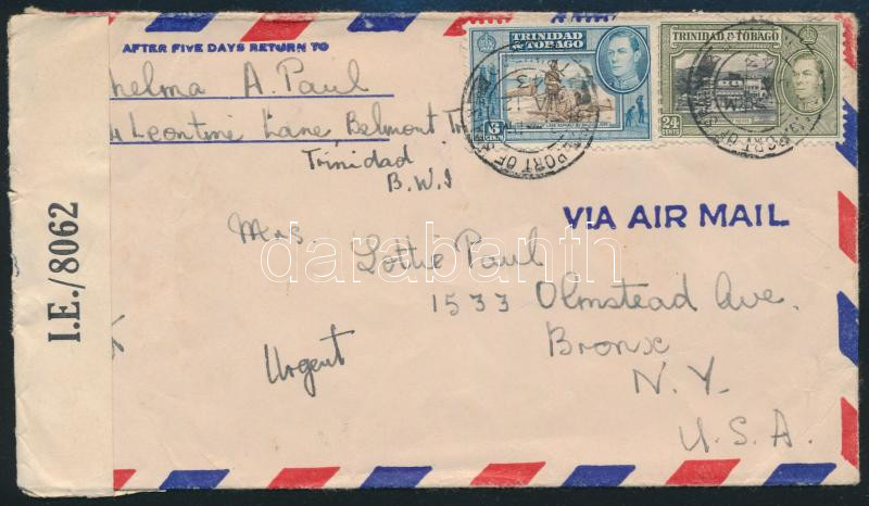 Lot 8052 - trinidad and tobago Single covers from all over the world - Trinidad and Tobago - Darabanth Co Ltd Major Auction of stamps, postcards and other collectibles #26 Lot 8052 - trinidad and tobago Single covers from all over the world - Trinidad and Tobago - Darabanth Co Ltd Major Auction of stamps, postcards and other collectibles #26