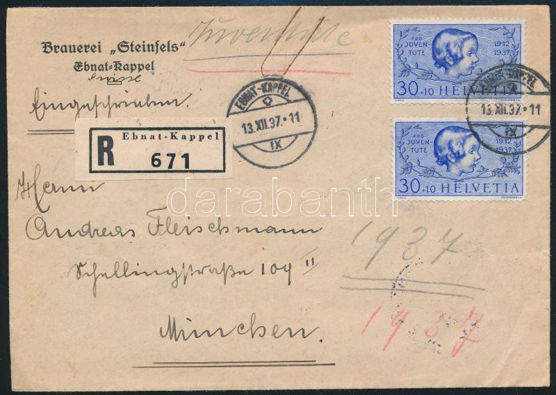 Lot 7954 - Switzerland Single covers from all over the world - Switzerland -  Darabanth Co Ltd Major Auction of stamps, postcards and other collectibles #26 