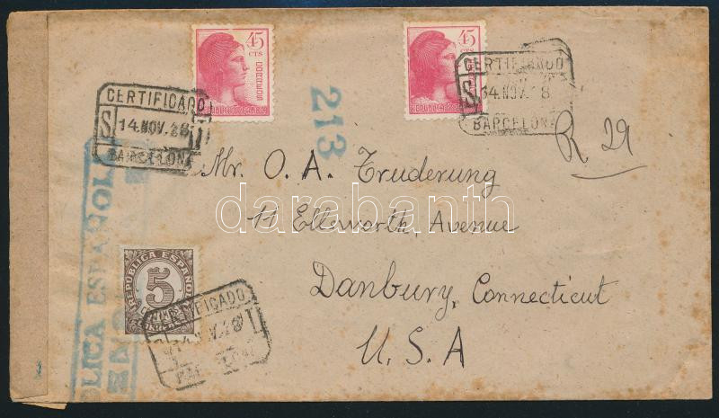 Lot 7931 - Spain Single covers from all over the world - Spain - Darabanth Co Ltd Major Auction of stamps, postcards and other collectibles #26 Lot 7931 - Spain Single covers from all over the world - Spain - Darabanth Co Ltd Major Auction of stamps, postcards and other collectibles #26