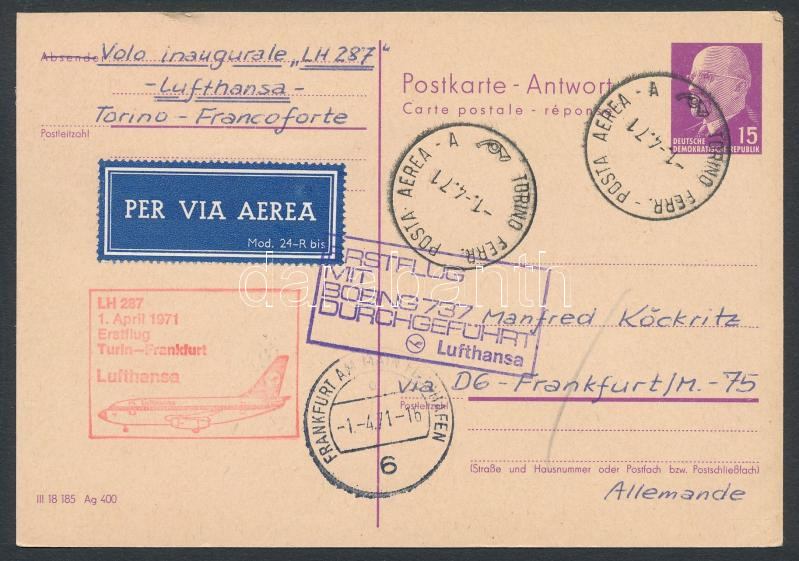 Lot 7701 - GDR Single covers from all over the world - GDR -  Darabanth Co Ltd Major Auction of stamps, postcards and other collectibles #26 