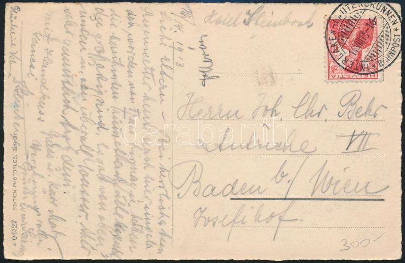 Lot 7947 - Switzerland Single covers from all over the world - Switzerland -  Darabanth Co Ltd Major Auction of stamps, postcards and other collectibles #26 