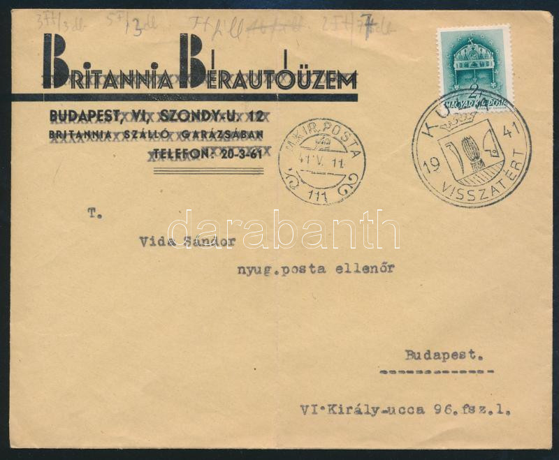 Lot 744 - Hungary Hungarian covers at a very low starting price - Darabanth Co Ltd Online auction of stamps, postcards and other collectibles #286 Lot 744 - Hungary Hungarian covers at a very low starting price - Darabanth Co Ltd Online auction of stamps, postcards and other collectibles #286