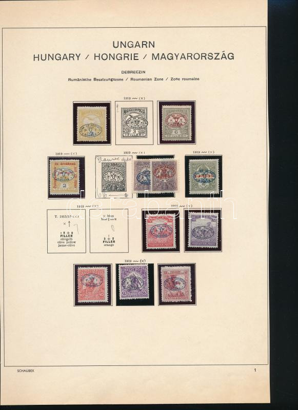Lot 236 - Hungary Unexplored occupation material by pages -  Darabanth Co Ltd Online auction of stamps, postcards and other collectibles #287 