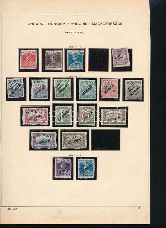 Lot 233 - Hungary Unexplored occupation material by pages -  Darabanth Co Ltd Online auction of stamps, postcards and other collectibles #287 