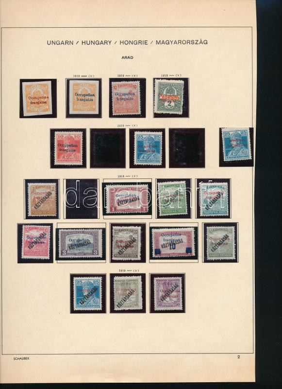 Lot 231 - Hungary Unexplored occupation material by pages -  Darabanth Co Ltd Online auction of stamps, postcards and other collectibles #287 