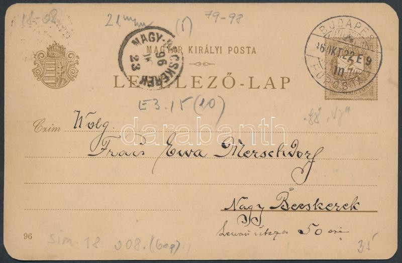 Lot 465 - Hungary Hungarian covers at a very low starting price -  Darabanth Co Ltd Online auction of stamps, postcards and other collectibles #287 