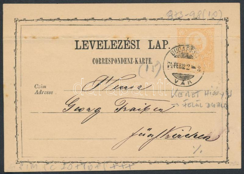 Lot 355 - Hungary Hungarian covers at a very low starting price - Darabanth Co Ltd Online auction of stamps, postcards and other collectibles #287 Lot 355 - Hungary Hungarian covers at a very low starting price - Darabanth Co Ltd Online auction of stamps, postcards and other collectibles #287