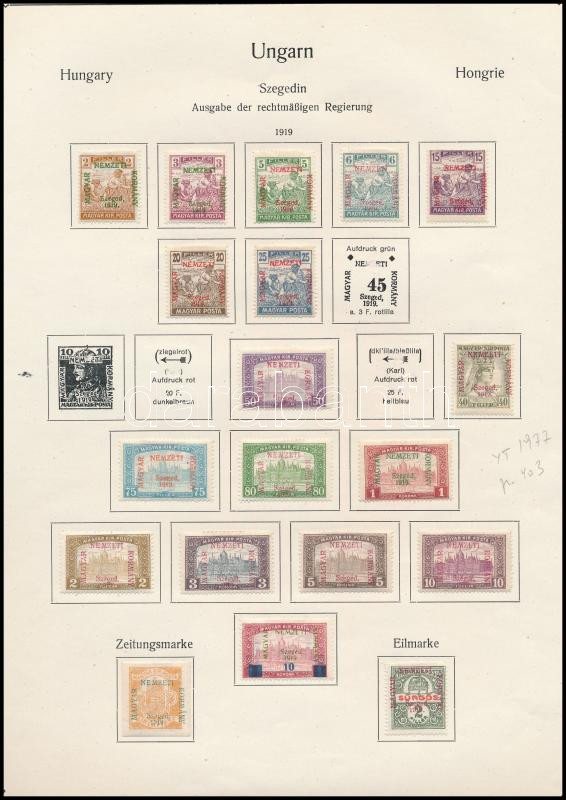 Lot 219 - Hungary Unexplored occupation material by pages -  Darabanth Co Ltd Online auction of stamps, postcards and other collectibles #287 
