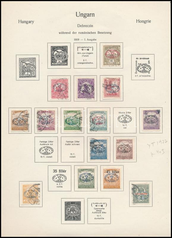 Lot 218 - Hungary Unexplored occupation material by pages -  Darabanth Co Ltd Online auction of stamps, postcards and other collectibles #287 