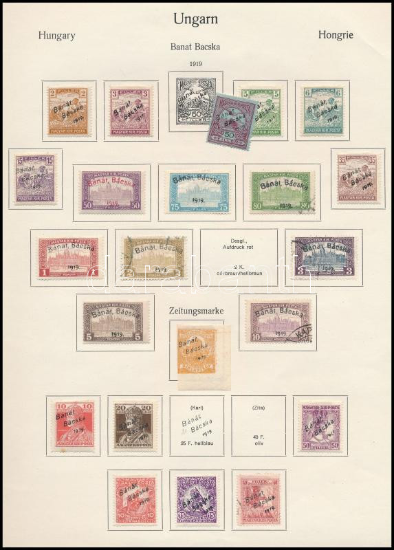 Lot 213 - Hungary Unexplored occupation material by pages -  Darabanth Co Ltd Online auction of stamps, postcards and other collectibles #287 