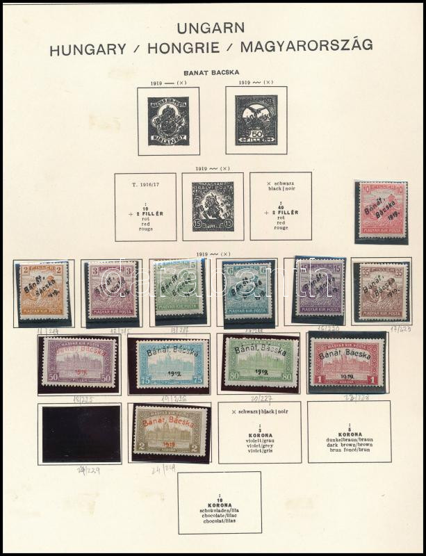 Lot 211 - Hungary Unexplored occupation material by pages -  Darabanth Co Ltd Online auction of stamps, postcards and other collectibles #287 