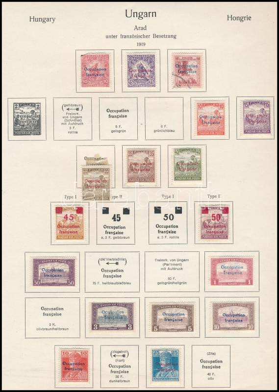 Lot 206 - Hungary Unexplored occupation material by pages -  Darabanth Co Ltd Online auction of stamps, postcards and other collectibles #287 