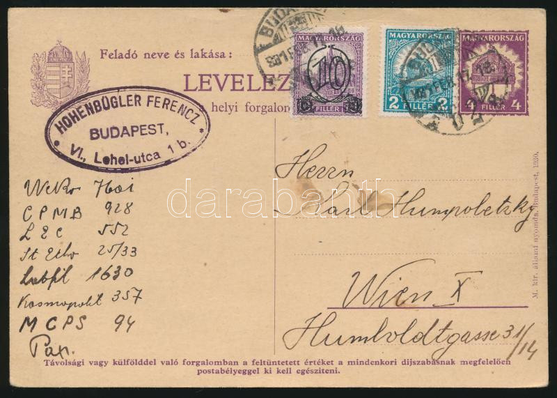 Lot 965 - Hungary Hungarian covers at a very low starting price - Darabanth Co Ltd Online auction of stamps, postcards and other collectibles #287 Lot 965 - Hungary Hungarian covers at a very low starting price - Darabanth Co Ltd Online auction of stamps, postcards and other collectibles #287