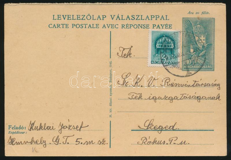 Lot 1081 - Hungary Hungarian covers at a very low starting price - Darabanth Co Ltd Online auction of stamps, postcards and other collectibles #287 Lot 1081 - Hungary Hungarian covers at a very low starting price - Darabanth Co Ltd Online auction of stamps, postcards and other collectibles #287