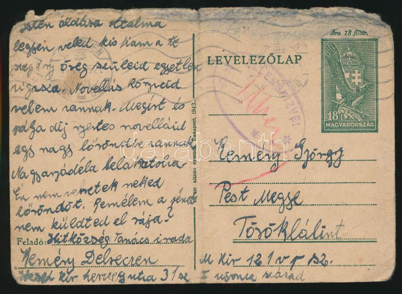 Lot 1110 - Hungary Hungarian covers at a very low starting price - Darabanth Co Ltd Online auction of stamps, postcards and other collectibles #287 Lot 1110 - Hungary Hungarian covers at a very low starting price - Darabanth Co Ltd Online auction of stamps, postcards and other collectibles #287