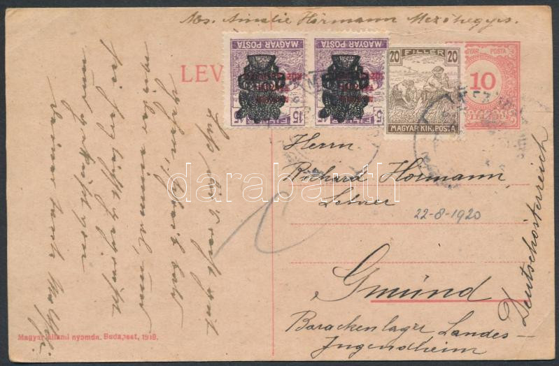 Lot 805 - Hungary Hungarian covers at a very low starting price - Darabanth Co Ltd Online auction of stamps, postcards and other collectibles #287 Lot 805 - Hungary Hungarian covers at a very low starting price - Darabanth Co Ltd Online auction of stamps, postcards and other collectibles #287