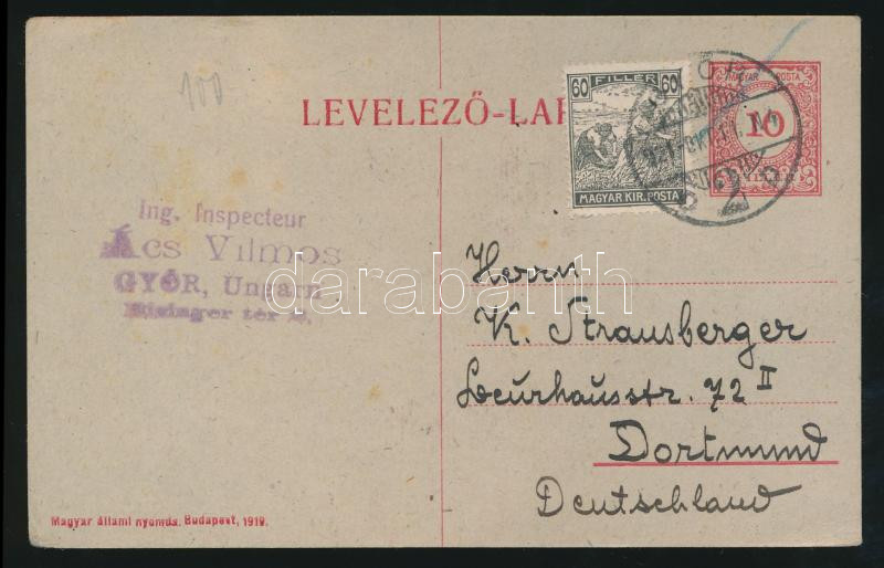 Lot 836 - Hungary Hungarian covers at a very low starting price - Darabanth Co Ltd Online auction of stamps, postcards and other collectibles #287 Lot 836 - Hungary Hungarian covers at a very low starting price - Darabanth Co Ltd Online auction of stamps, postcards and other collectibles #287